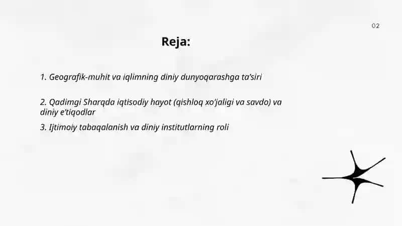 Qadimgi Sharqda din maʼnaviy dunyoqarashining omili 2
