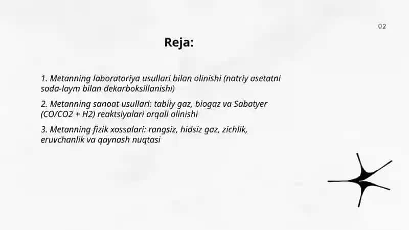 Metan, Etilen, Asetilenning olinishi 2