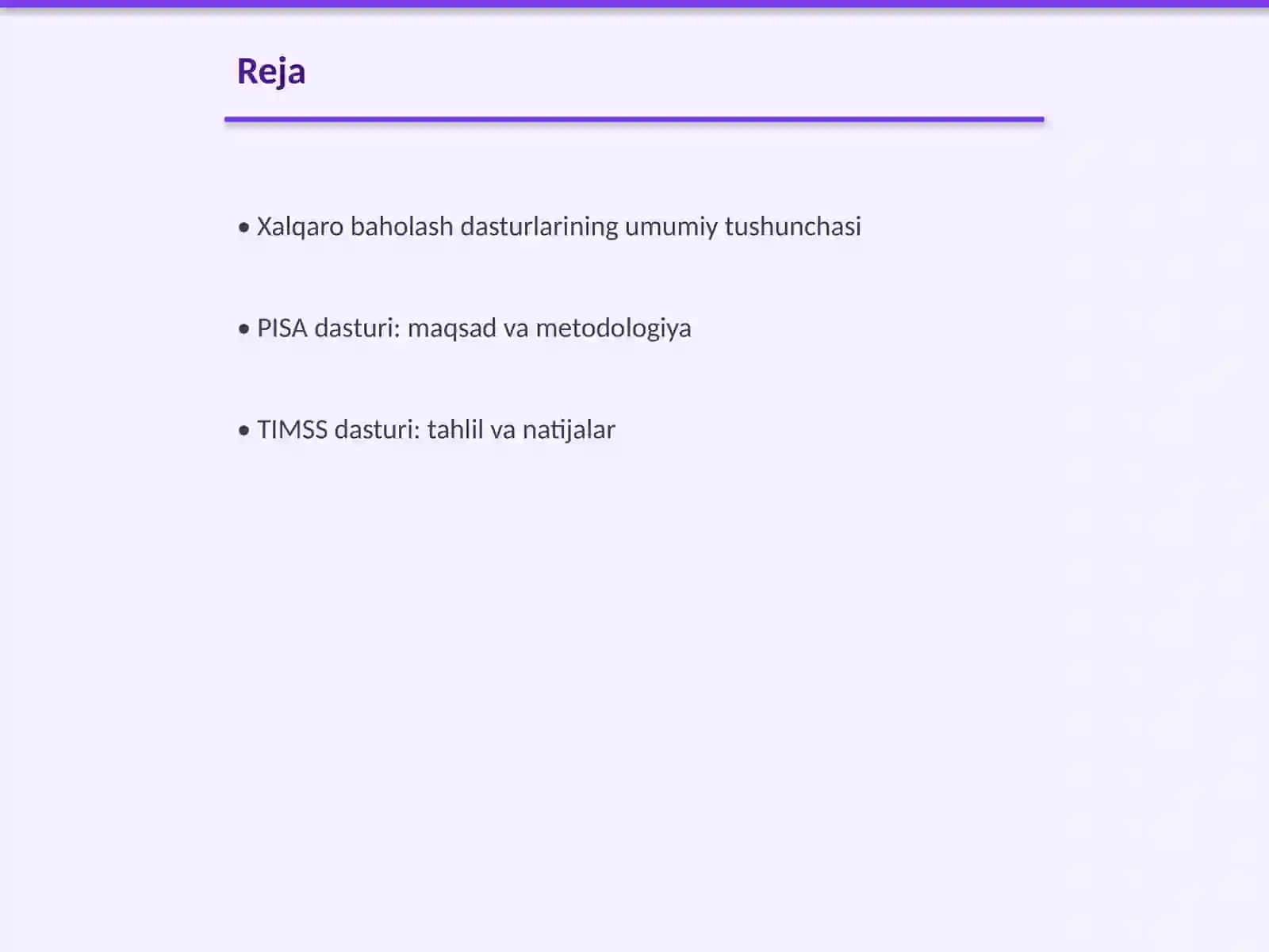 Xalqaro Baholash Dasturlari 2