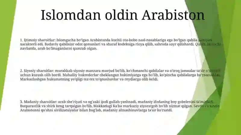 Islom Dinining Paydo Bo'Lishida Ijtimoiy Siyosiy Va Madaniy Sharoit 2