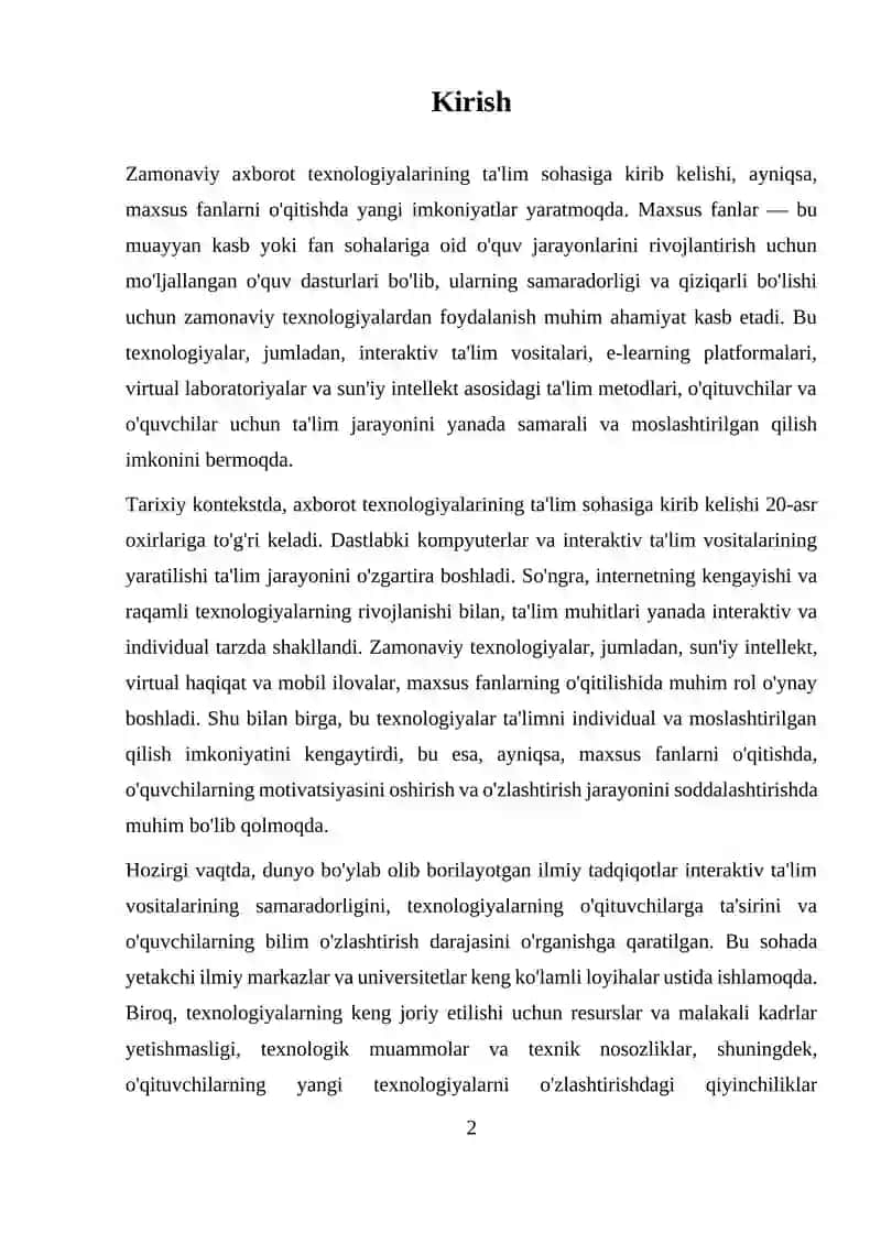Zamonaviy axborot texnologiyalari 2