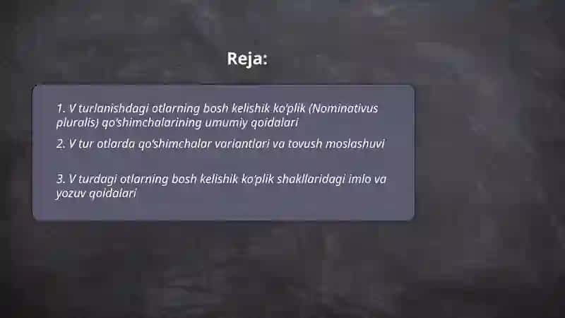 Anatomik terminologiya mashg'uloti 2
