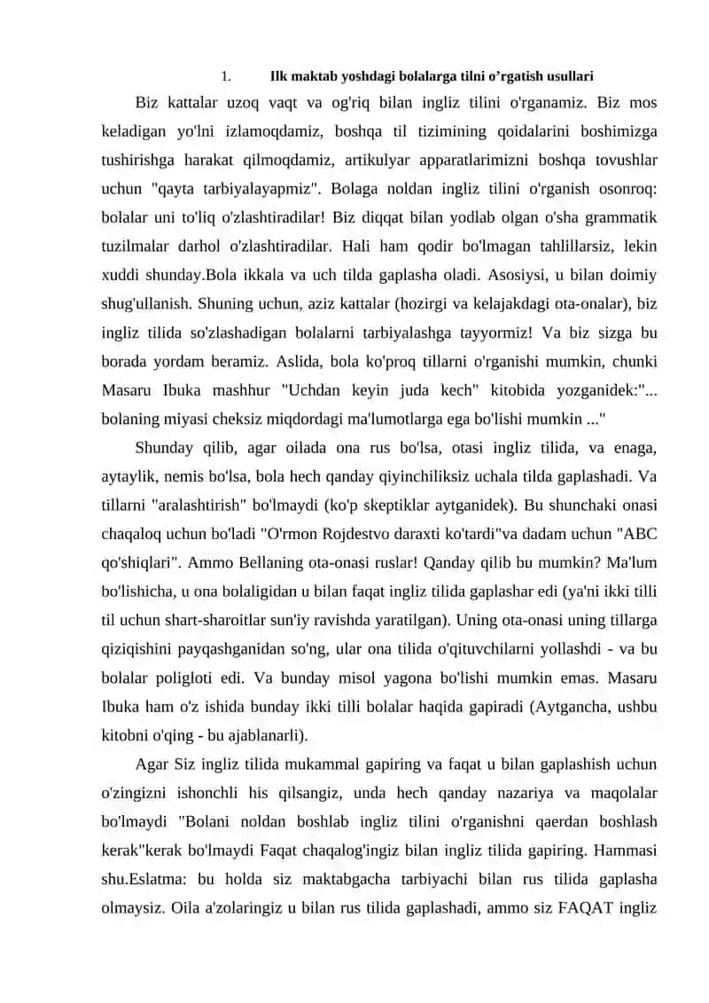 Ingliz tilida qo'shiq va raqs o'rgatish 2