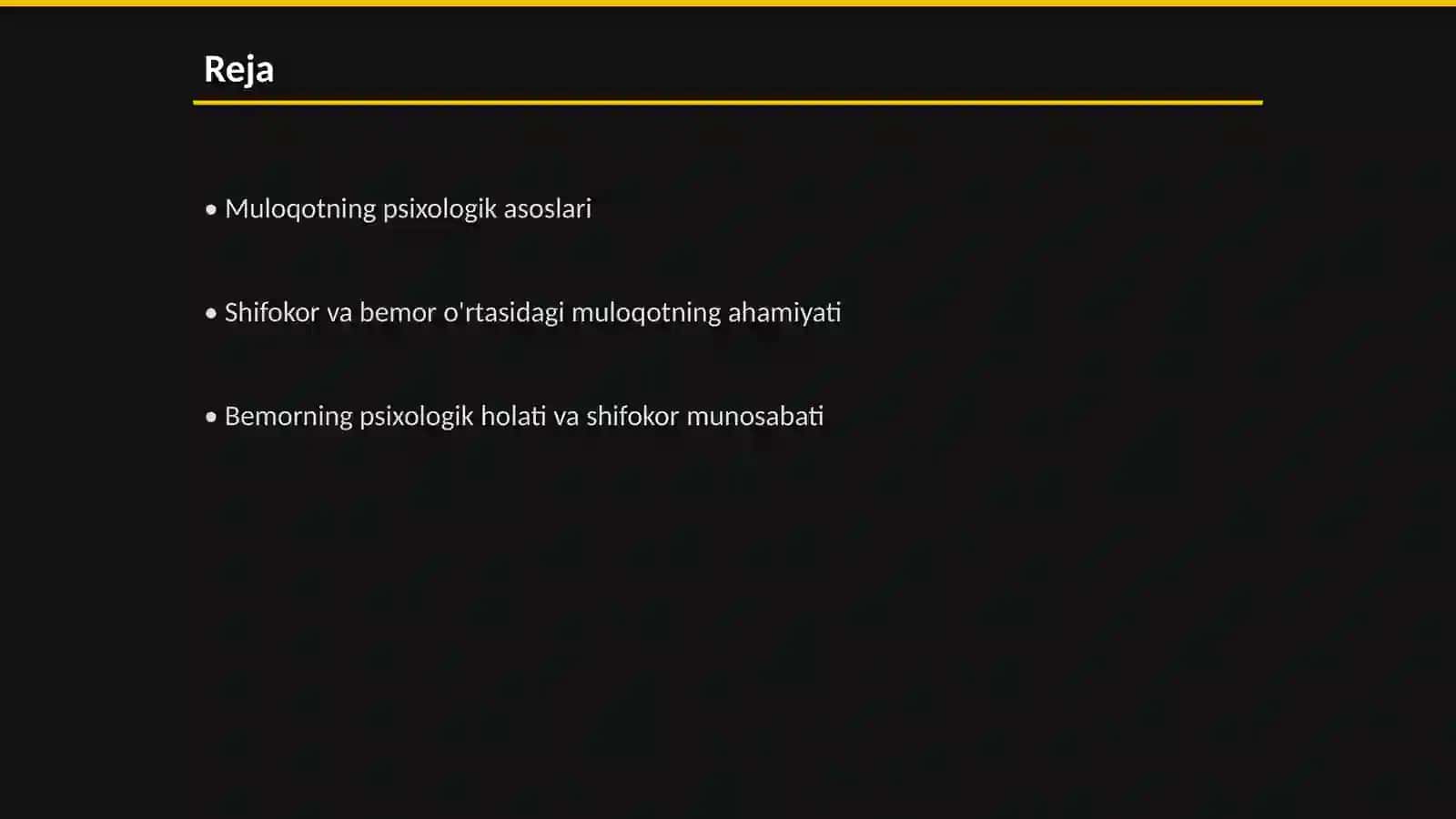 Muloqot: shifokor va bemor muloqotining psixalogik xususiyatlari 2