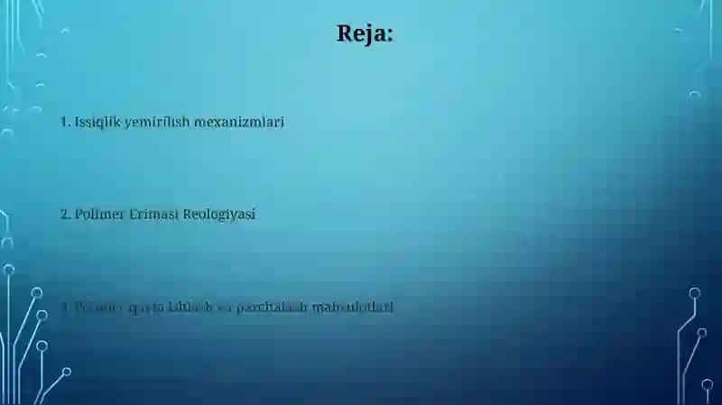 Polemer eritmalari.Polemerning erishi va bo‘kishi 2