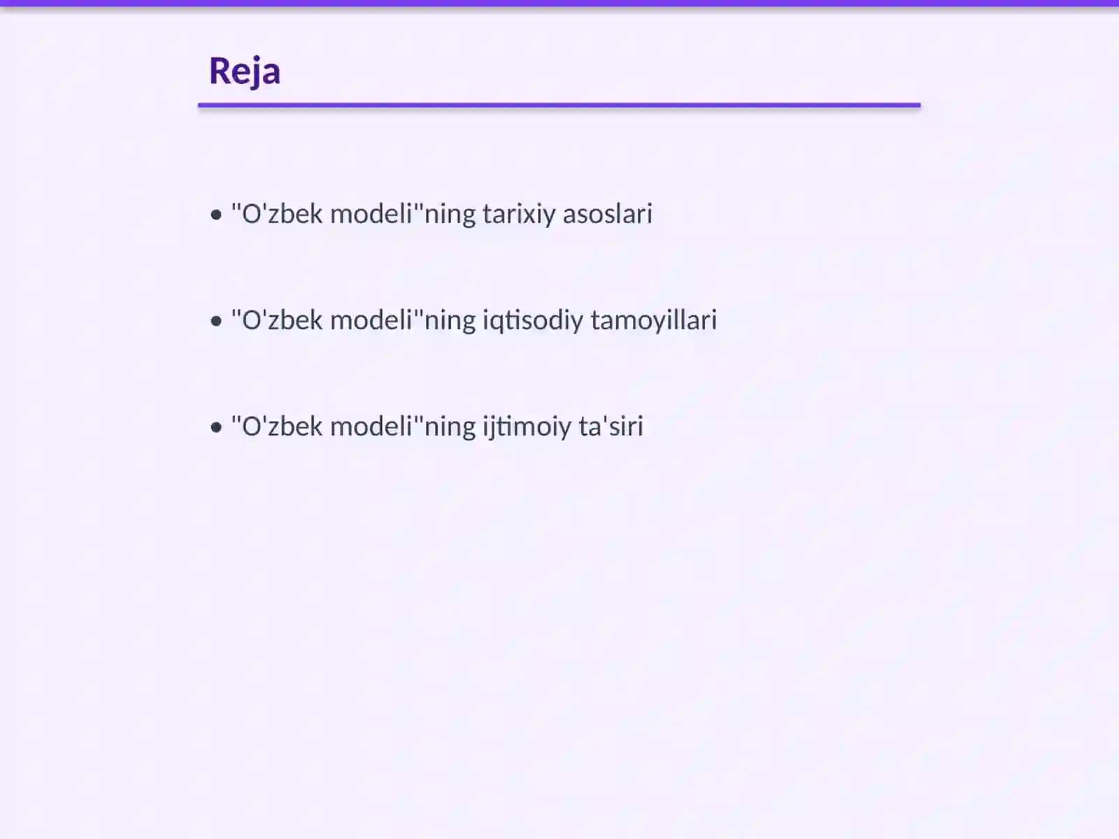 O'zbek modeli 2