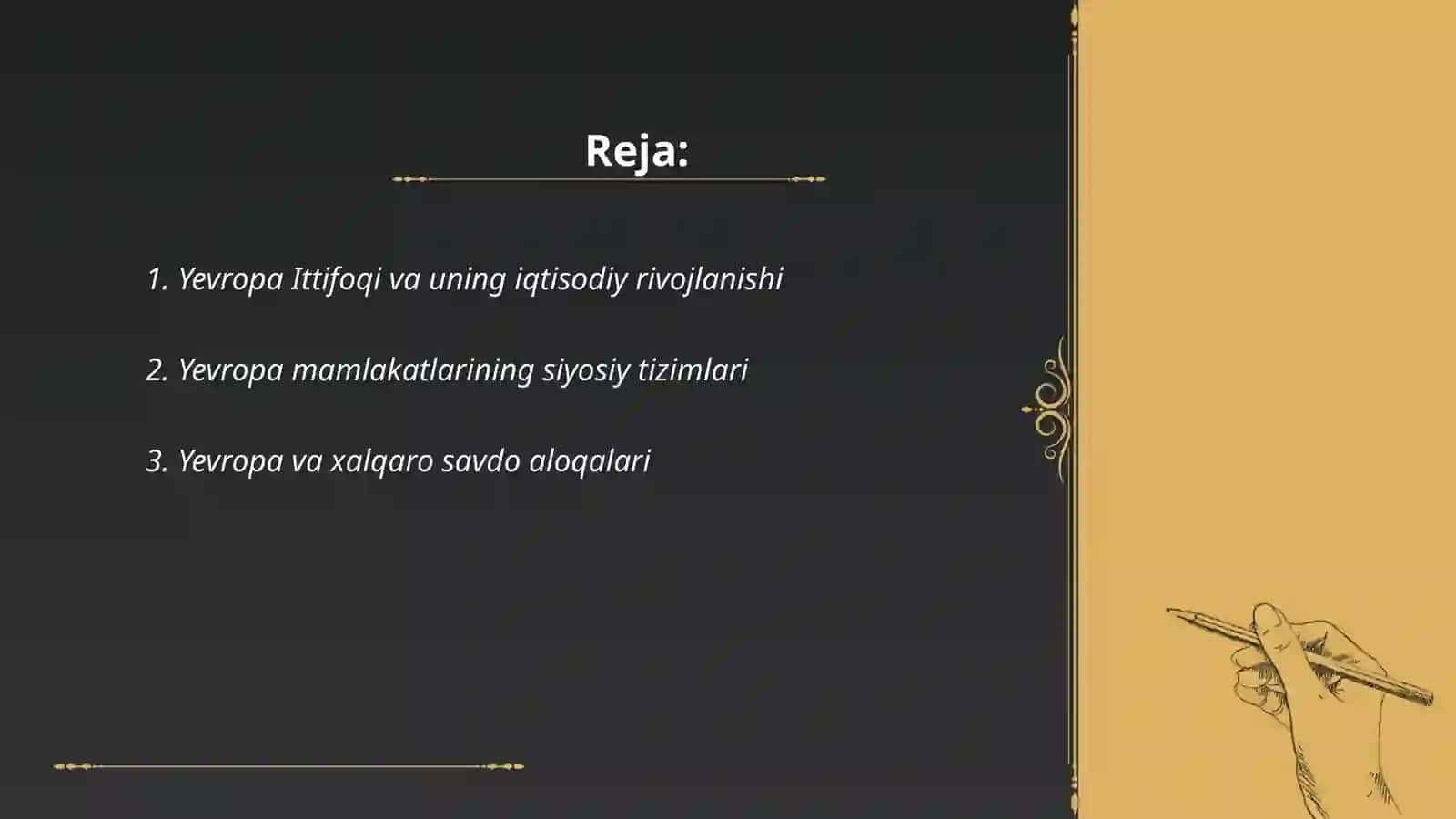 Yevropaning iqtisodiy va siyosiy geografik tasnifi 2