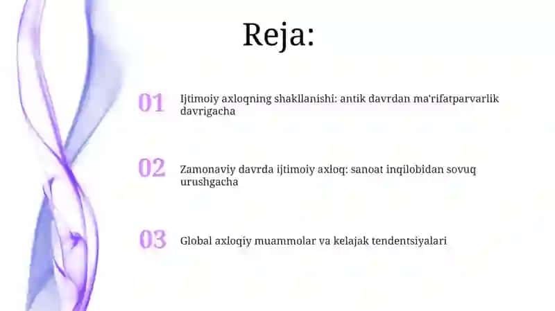 Yevropa Amerika va Rossiyada ijtimoiy etikasi tarixi 2