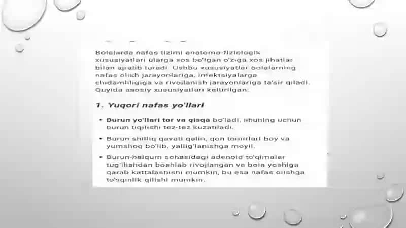 Bolalarda nafasyoʻllarini anatomofiziologik xususiyatlari 2