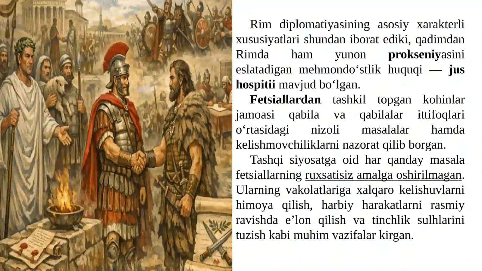 Qadimgi Rimda xalqaro munosabatlar va diplomatiya 2