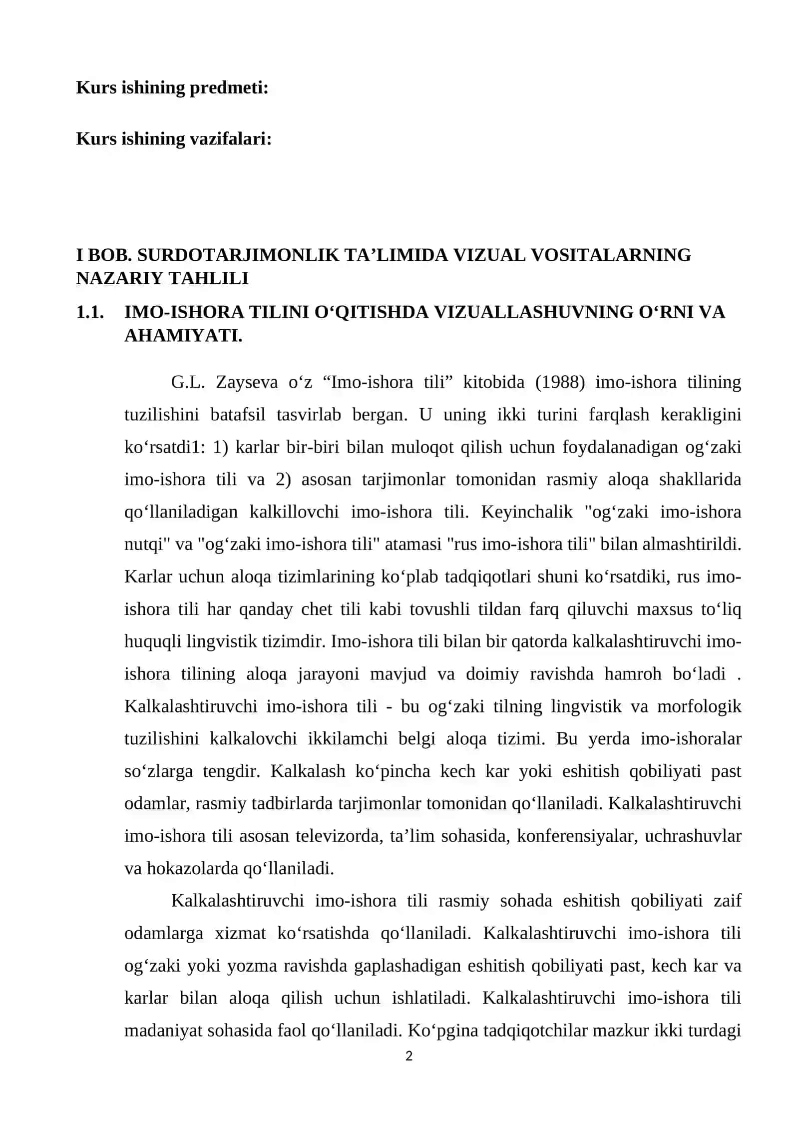SURDOTARJIMONLIK TA’LIMIDA VIZUAL VOSITALARNING NAZARIY TAHLILI 2