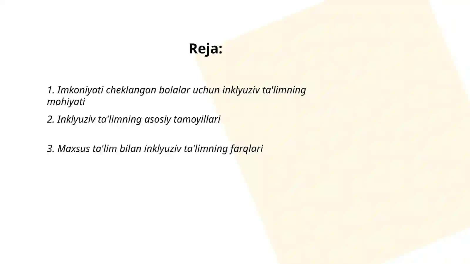 Imkoniyati cheklangan bolalarni inklyuziv ta'lim vs tarbiyalash konsepsiyasi 2