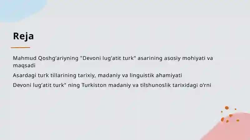Mahmud Qoshgʻariyning Devoni lugʻatit turk asarining mohiyati 2