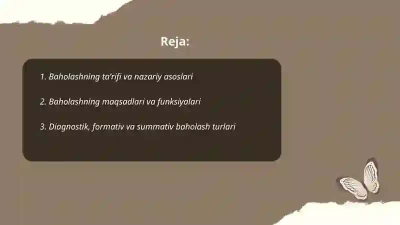 Baholash nazariyasi asoslari 2