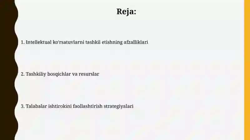 O'quvchilar o'rtasida intellektual shoularini tashkil qilish 2
