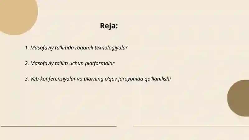 Masofaviy ta'limda texnalogiya 2