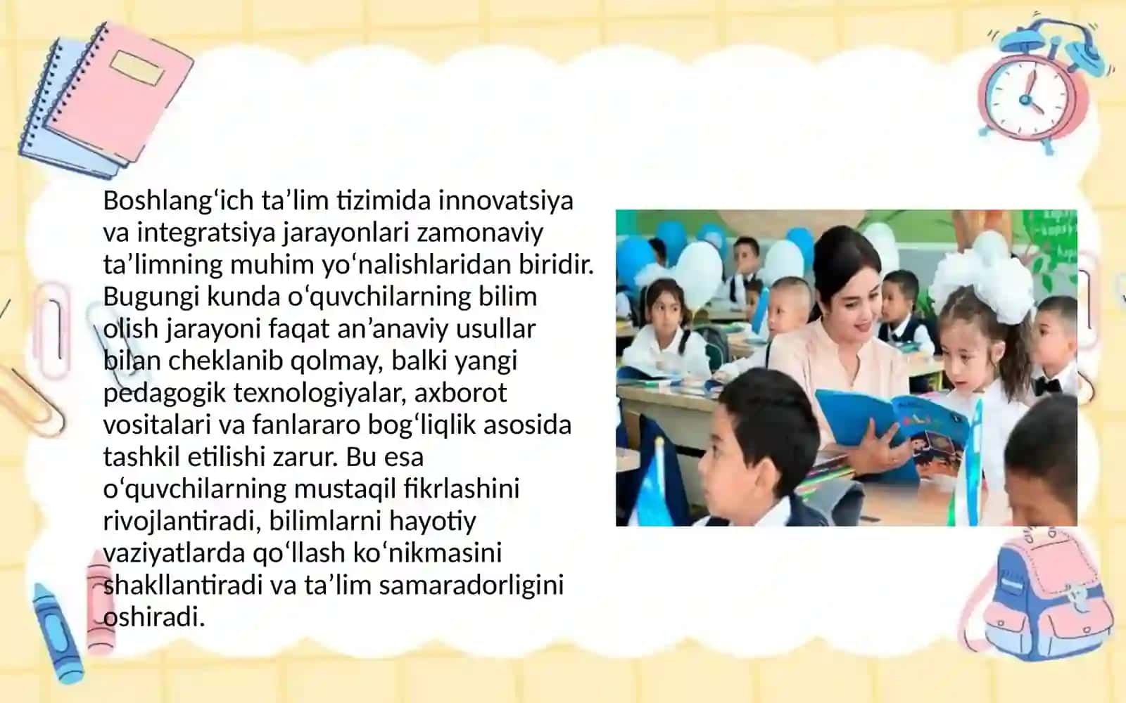 Boshlang‘ich ta’limda innovatsiya va integratsiya 2