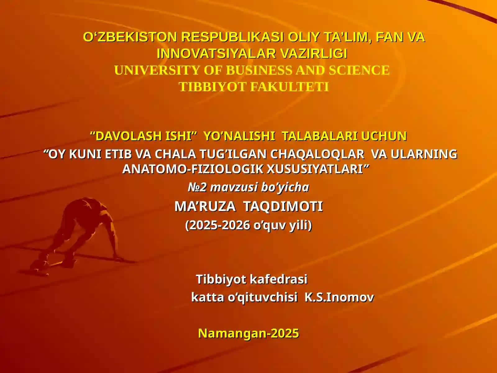 "OY KUNI ETIBVA CHALATUG’ILGAN CHAQALOQLARVA ULARNINGANATOMO-FIZIOLOGIK XUSUSIYATLARI" 2