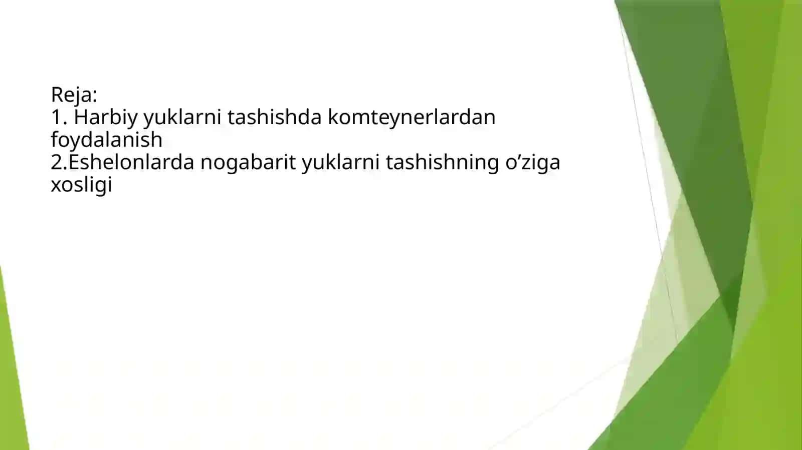 Harbiyyuklarni tashishda konteynerlardan foydalanish 2