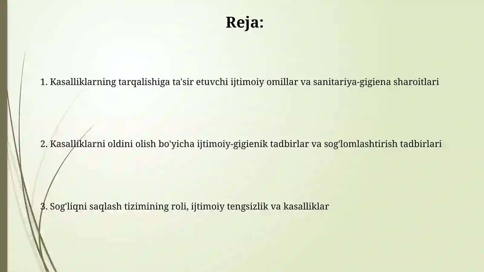 Kasalliklarning ijtimoiy-gigienik jihatlari 2