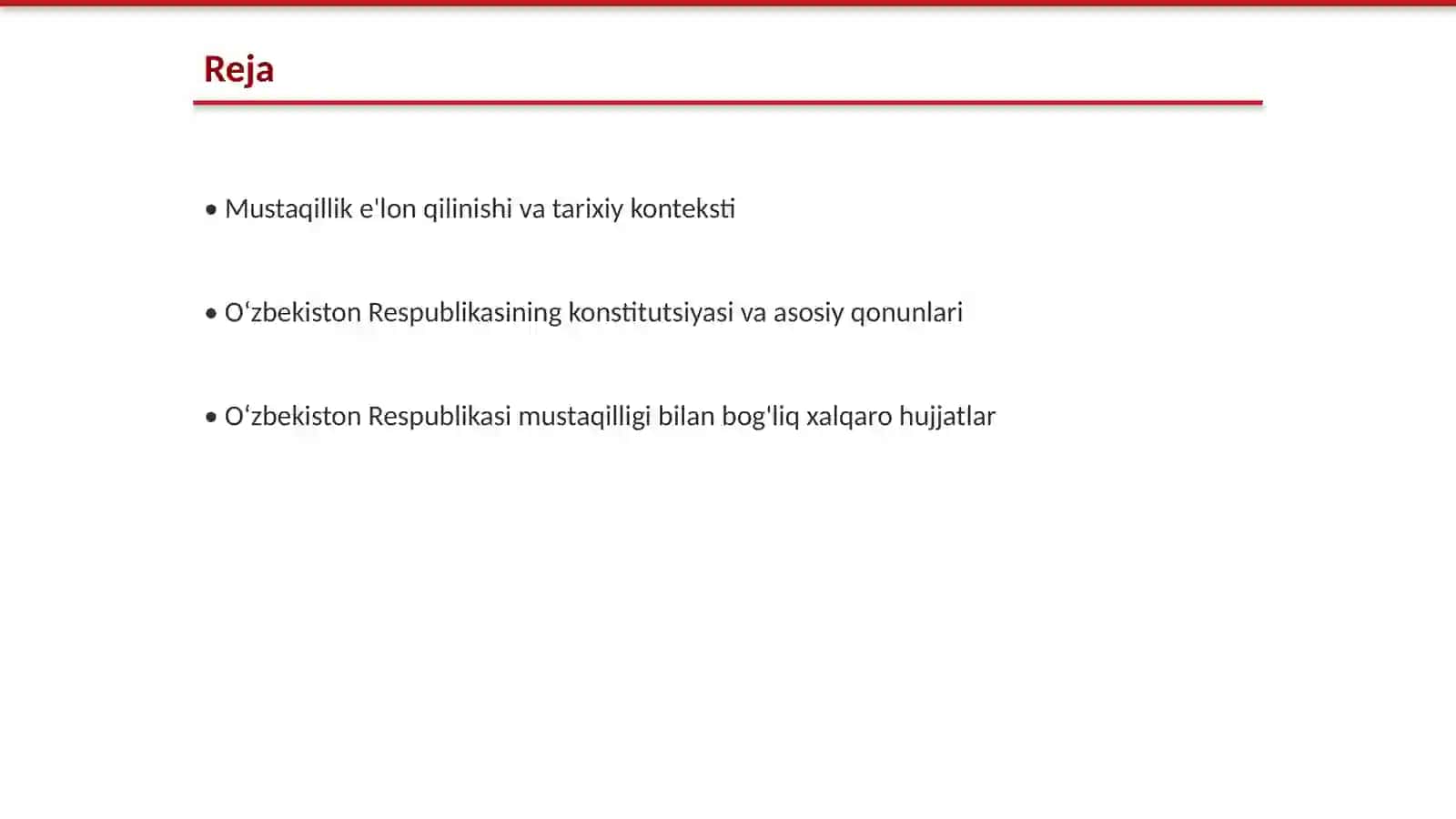 Oʻzbekiston Respublikasi mustaqilligi asoslariga oid manbalar 2