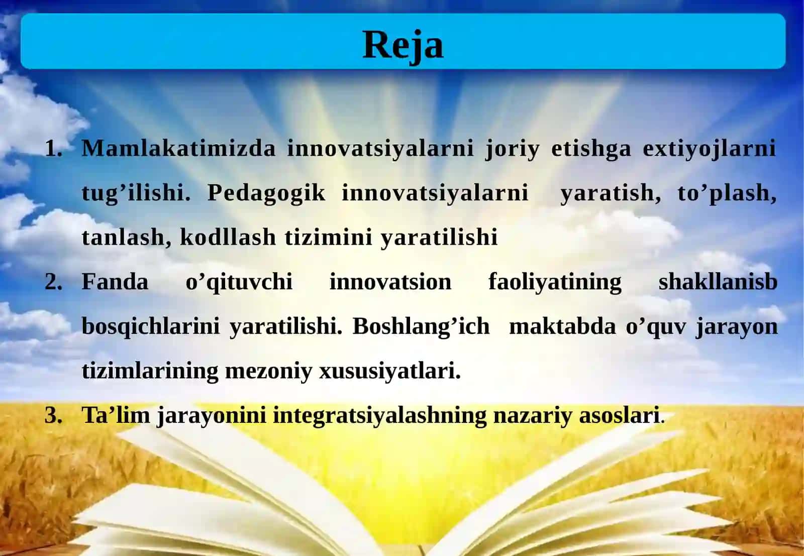 Innovatsiyalarni ta'lim jarayoniga tadbiq etishning tashkiliy-pedagogik asoslari 2