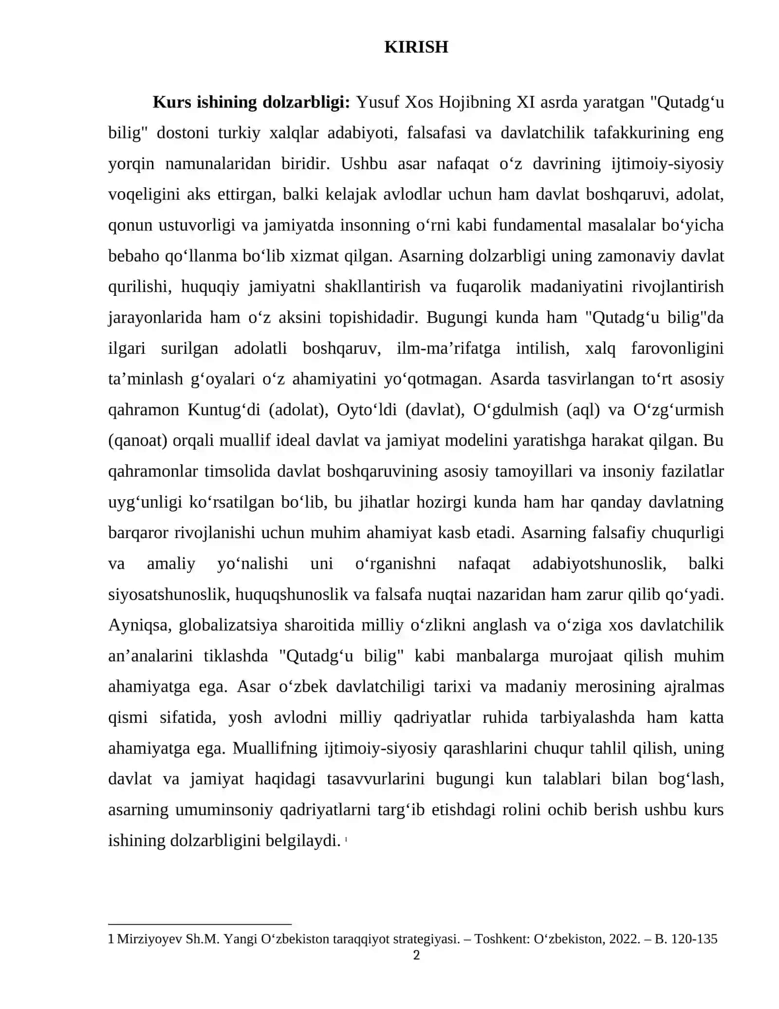 QUTADGʻU BILIG 2