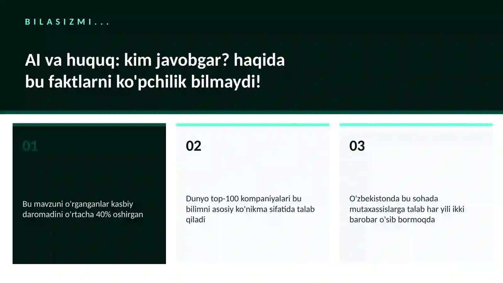 AI va huquq: kim javobgar? 2