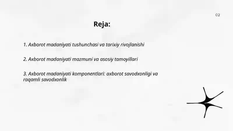 Axborot madaniyati tushuchasi 2