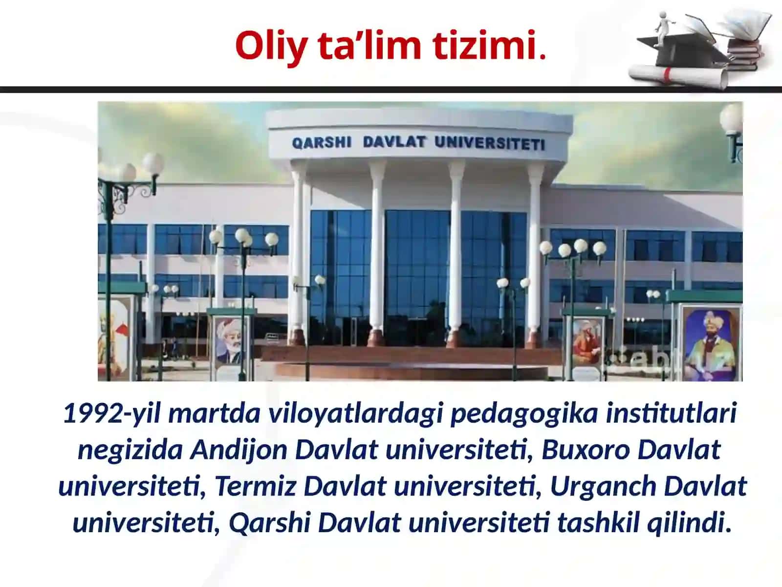 Oliy ta’lim va undan keyingi ta’limning takomillashtirilishi 2