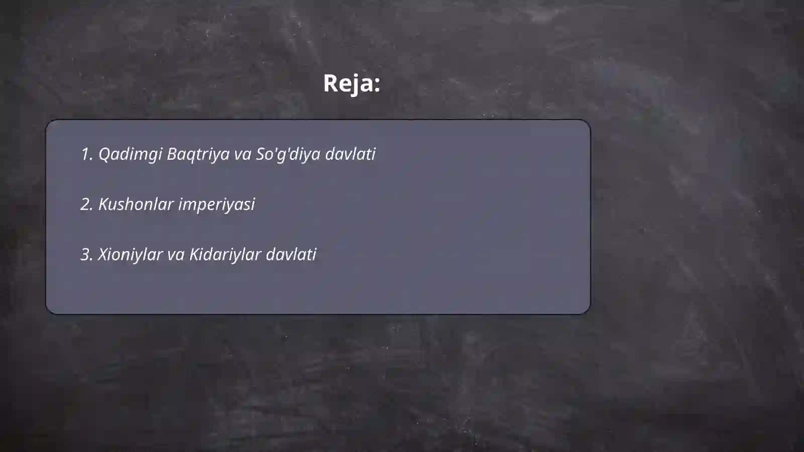O'zbek davlatchiligining tarixiy bosqichlari (O'zbekiston hududidagi davlatlar tarixi misolida) 2