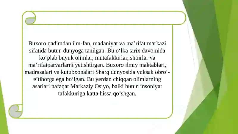 O‘lkadan chiqgan mashhur kishilar hayotini o‘rganish. 2