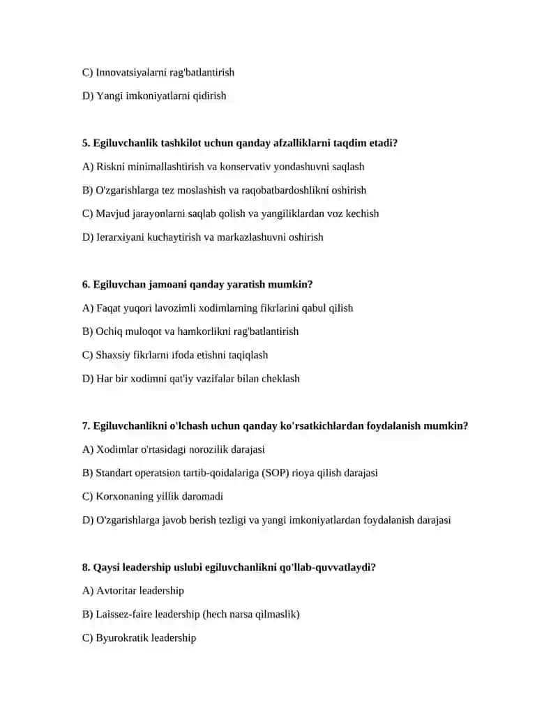 Egiluvchanlikni tarbiyalash 2