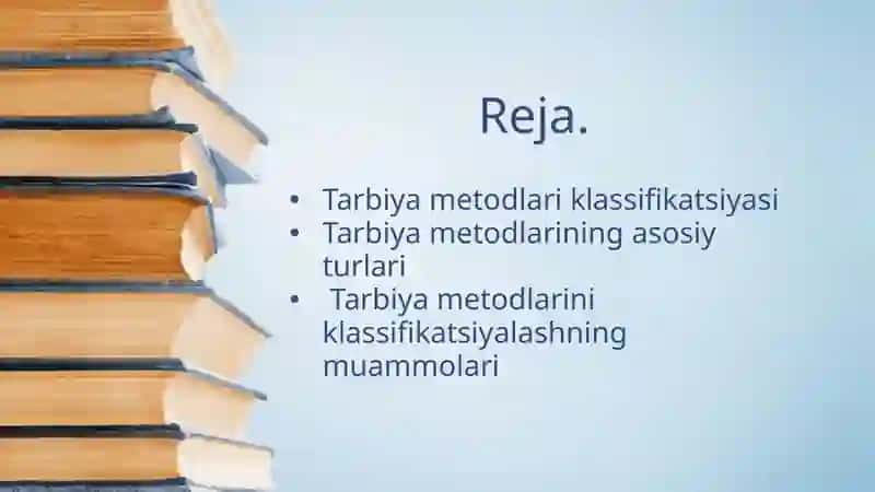 Tarbiya metodlari klassifikatsiyasi 2