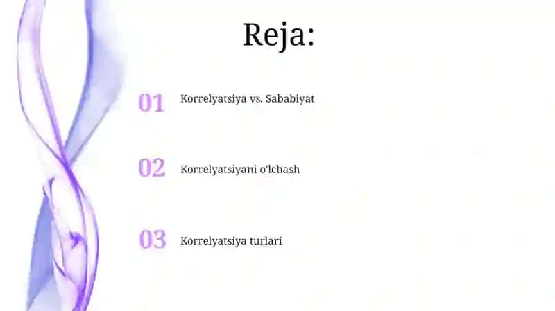 Korrelyatsiyani o'lchash 2