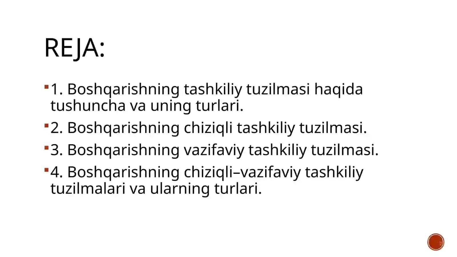 Boshqaruvning tashkiliy strukturasi 2