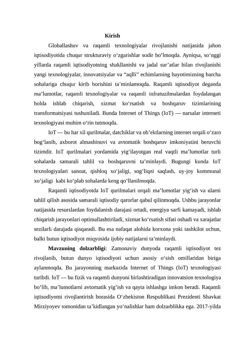 IQTISODIYOTDA IOT TEXNOLOGIYASINING ASOSIY JIHATLARI 2