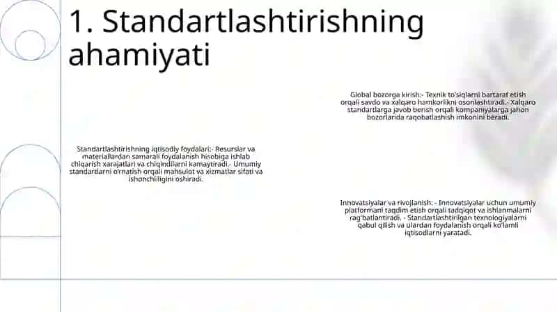 Sitandartlashtirishning Iqtisodiy Samaradorligi 2