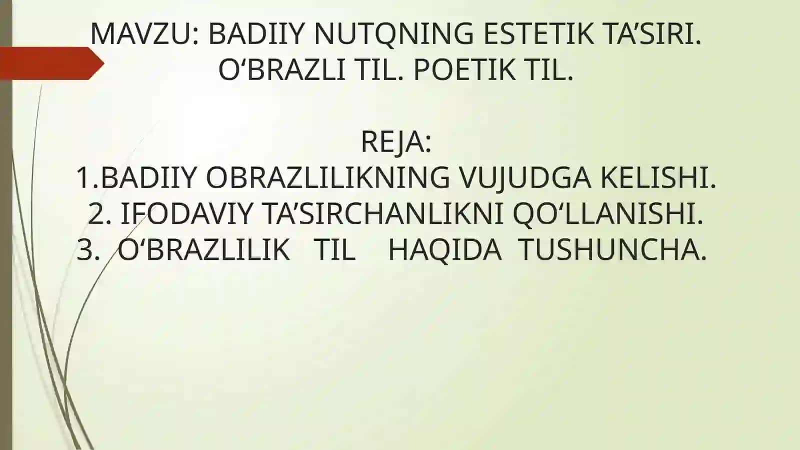 O‘zbektilining amaliy poetika sifanidantayyorlagan MUSTAQIL ISHI 2