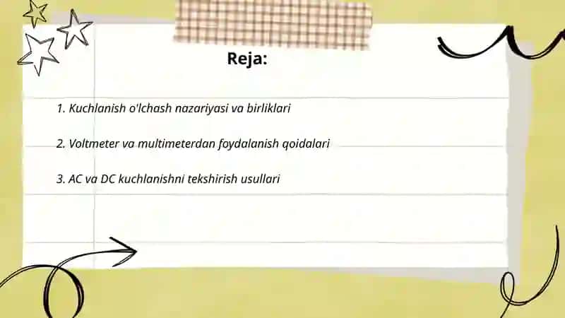 Kuchlanish xolatlarini tekshirish 2