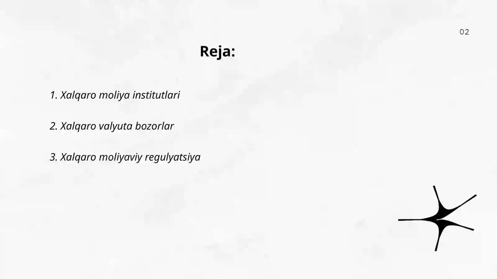 Xalqaro moliya munosabatlari 2