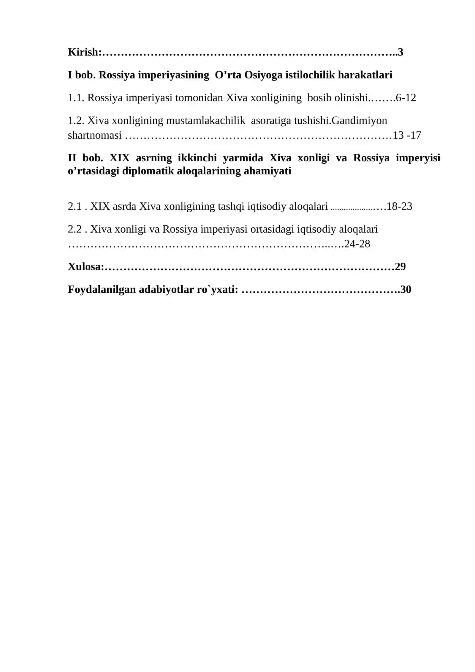 XIX asrning ikkinchi yarmida Xiva xonligi va Rossiya imperyisi o’rtasidagi diplomatik aloqalar 2