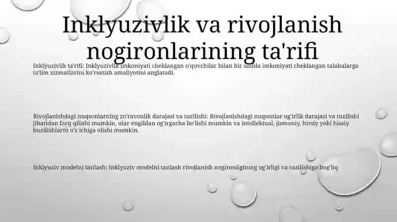 Alohida Yordamga Muhtoj Bolalarda Rivojlanishdagi Nuqsonining Chuqurligi Va Tuzishiga Qarab Inklyuziya Modellarini Tanlash 2