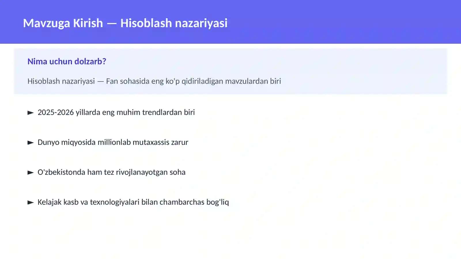 FAN | MATEMATIKA ZAMONAVIY 2