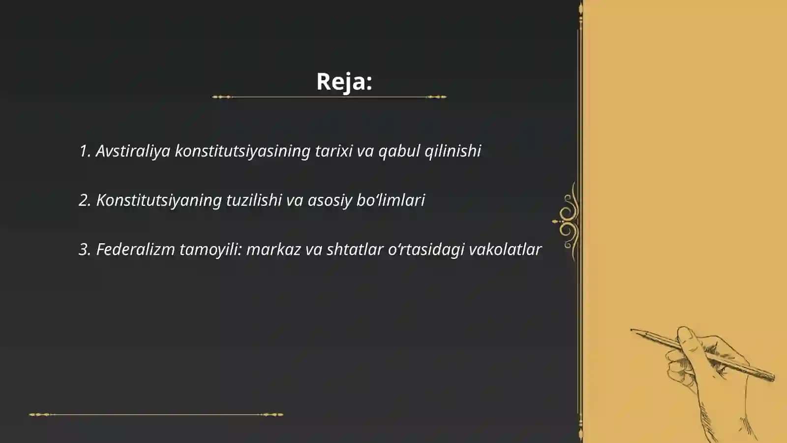 Avstiraliya konstititsiyasi 2