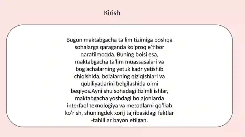 Bolalarni maktabga tayyorlashda interfaol usullarni qo'llash 2