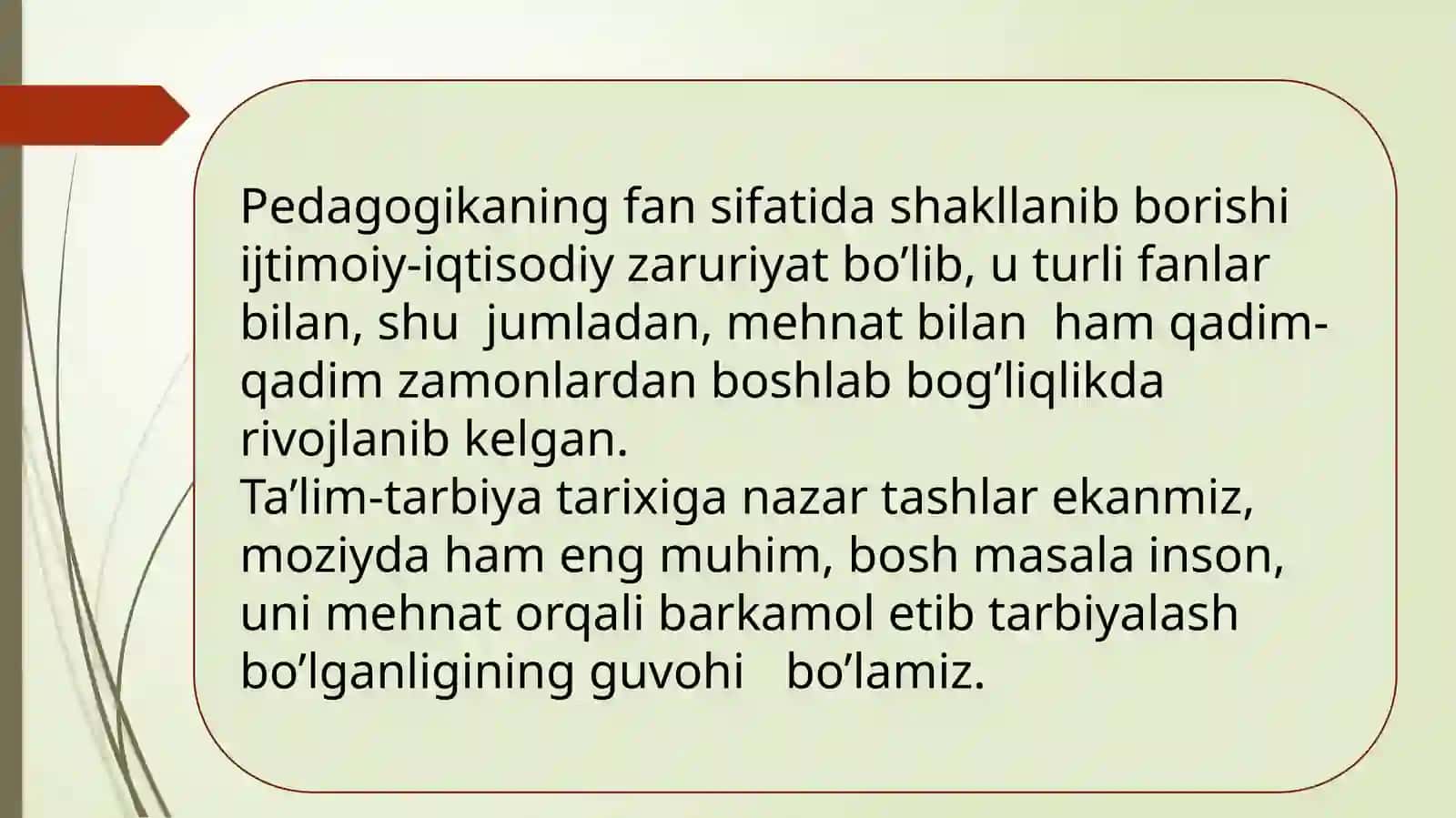 2TEXNOLOGIYA VA UNI O‘QITISH METODIKASI FANINING NAZARIY VA AMALIY ASOSLARI 2