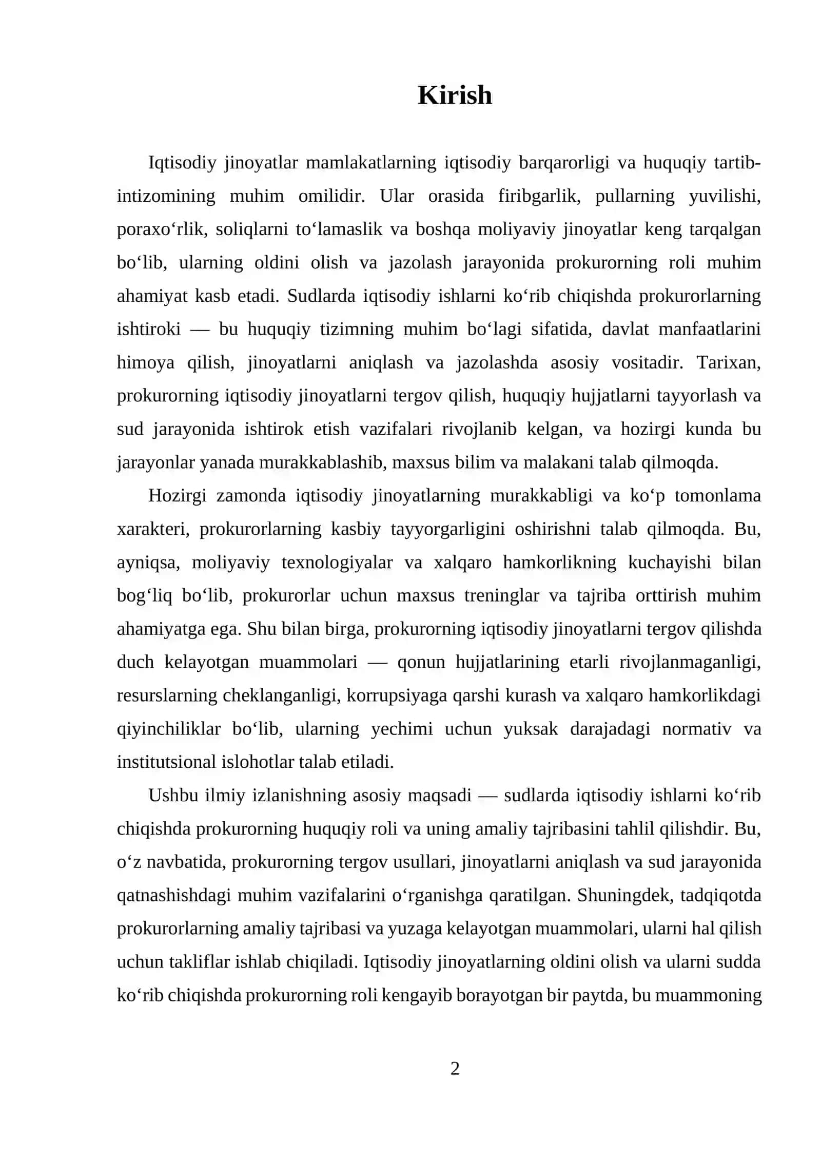 Iqtisodiy jinoyatlarga prokurorning huquqiy roli 2