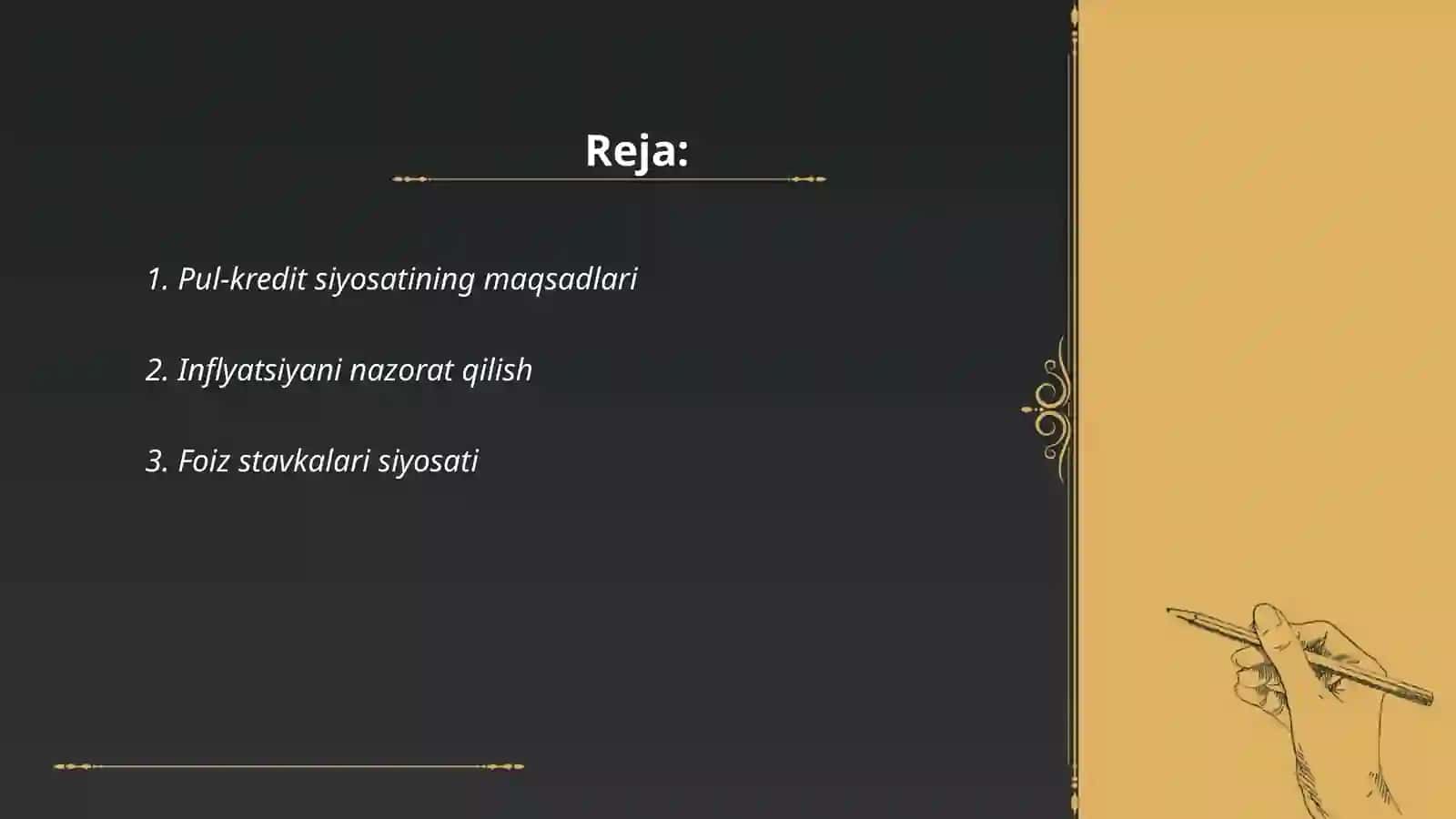 Davlatning pul kredit siyosati: maqsad va dastaklari 2