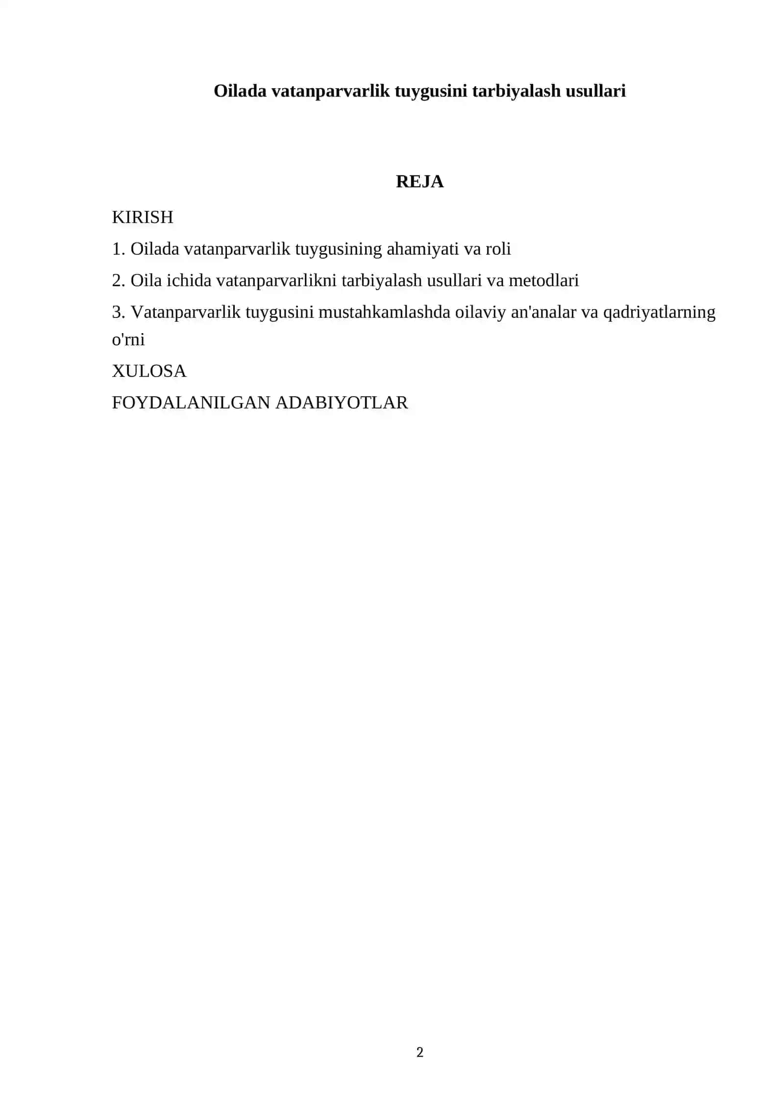 Oilada vatanparvarlik tuygusini tarbiyalash usullari 2